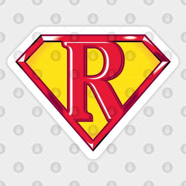 Super R Sticker by detective651